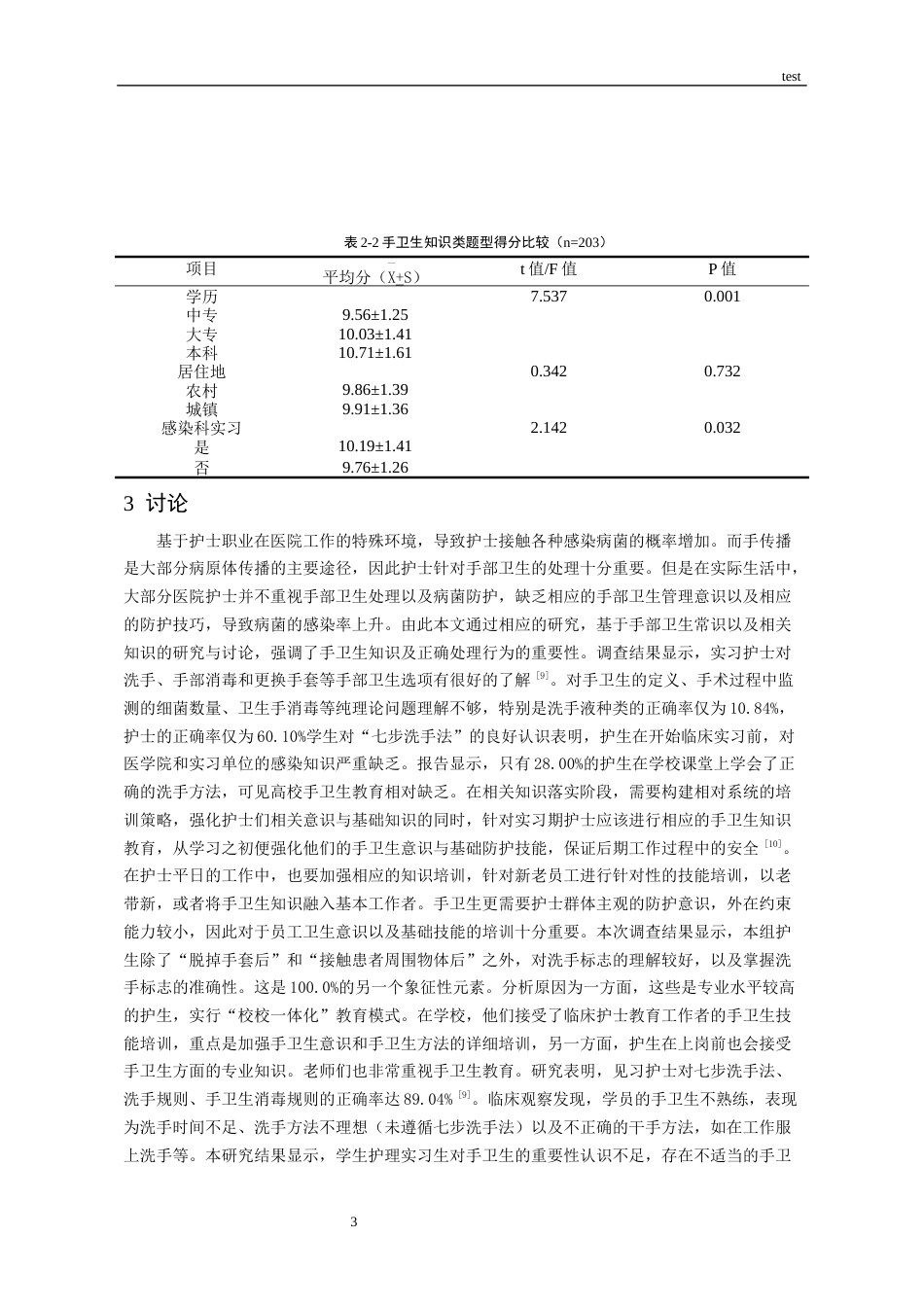 25年CH护理-不同学历层次实习护生手卫生依从性现状调查研究-约8300字符.docx_第5页
