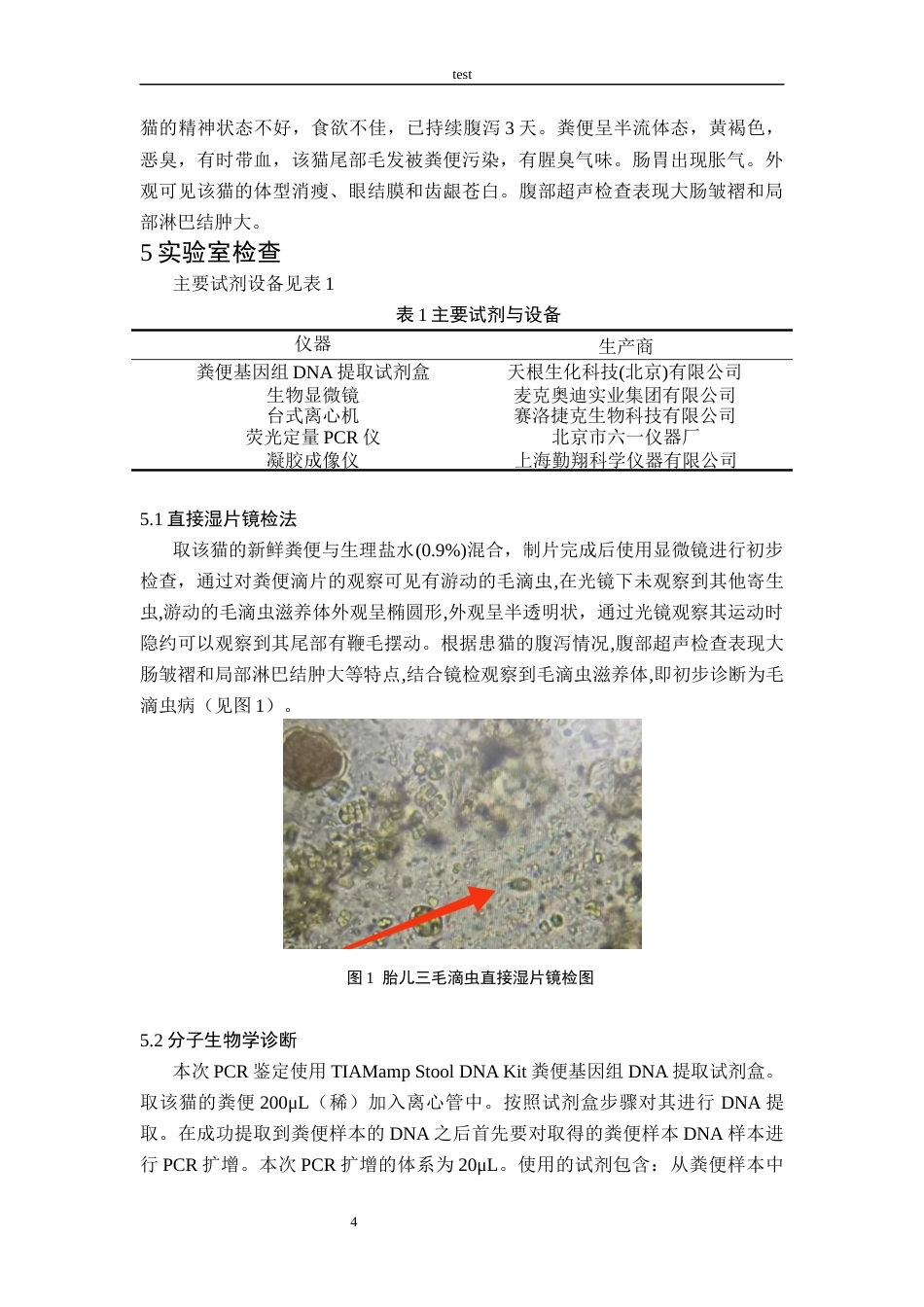 25年CH动物医学-一例猫滴虫病的诊治-约7994字符终版.docx_第4页
