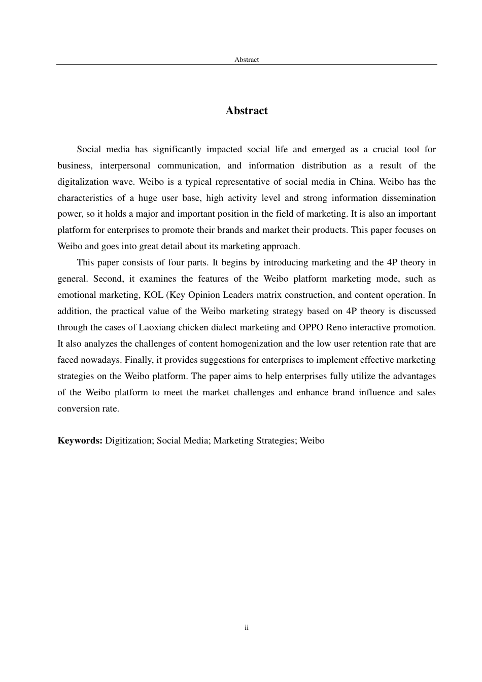 25年CH商务英语-数字化时代下我国社交媒体营销策略分析——以微博为例-约34727字符.pdf_第2页