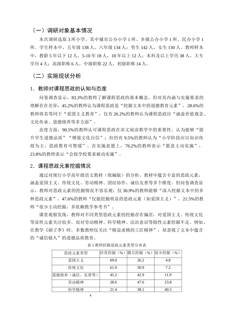 25年CH小学教育-小学高年级语文阅读教学中课程思政实施的现状及对策研究-约12315字符终版.docx_第8页