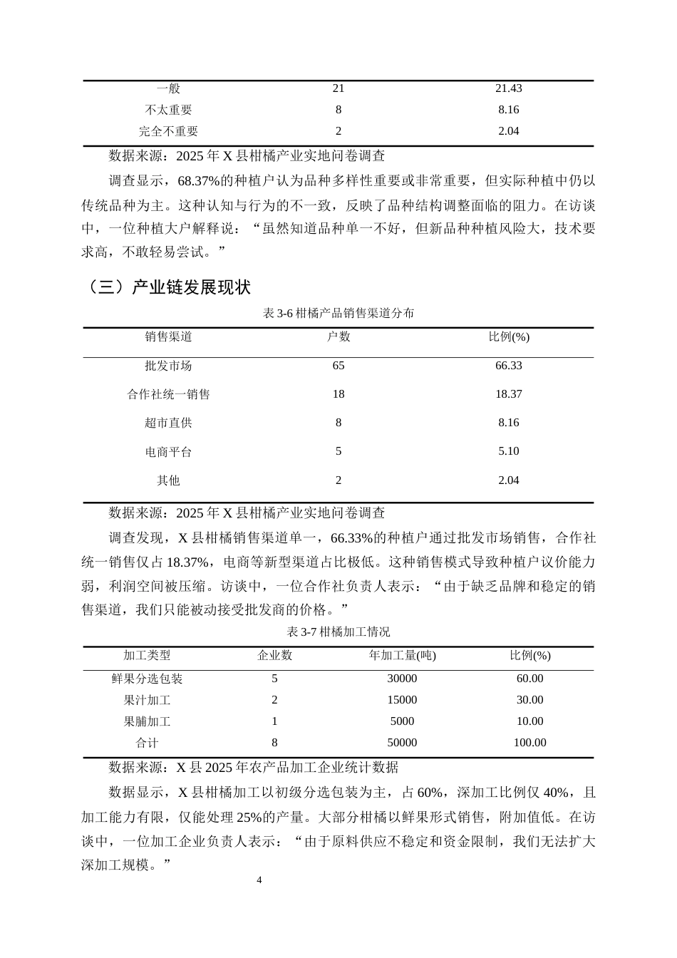 25年CH农林经济管理-云南省X县柑橘产业发展现状及对策研究-约10637字符终版.docx_第7页