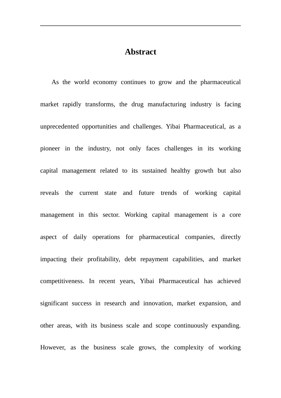 25年CH管理学-益佰制药营运资金管理现状及优化建议研究-约17753字符终版.docx_第2页