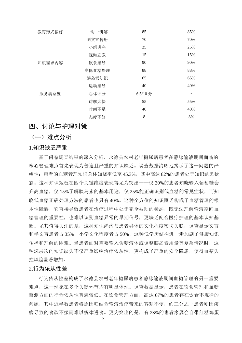 25年CH护理学-永德县农村老年糖尿病患者静脉输液血糖管理难点与护理对策研究-约6963字符终版.docx_第7页