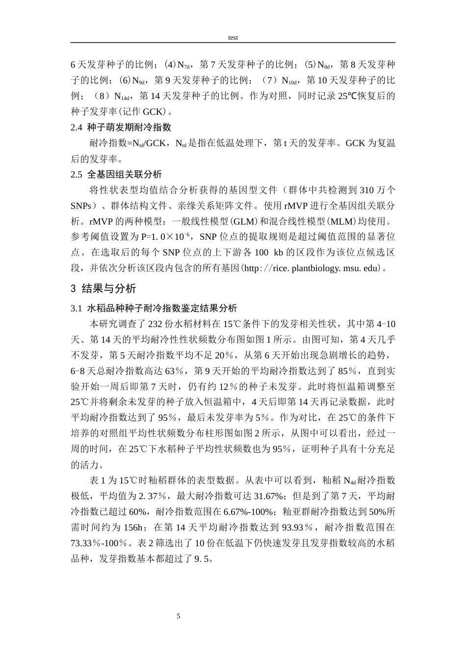 25年CH农学-基于籼稻种质的水稻种子萌发期耐冷性QTL定位-约9083字符终版.docx_第6页