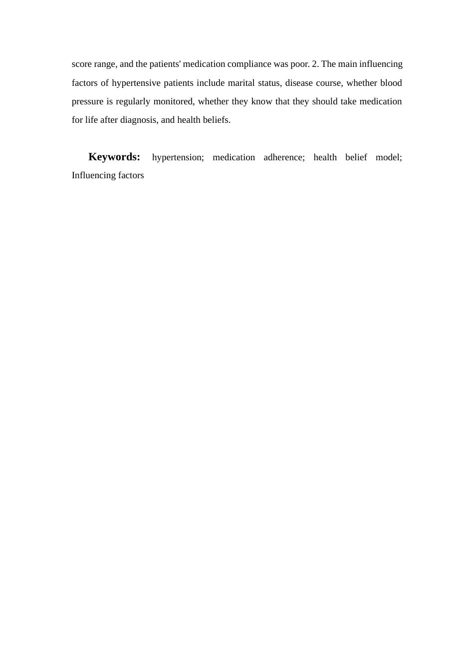 25年CH药学 基于健康信念模式的高血压患者服药依从性及影响因素的研究-约12741字符.docx_第3页