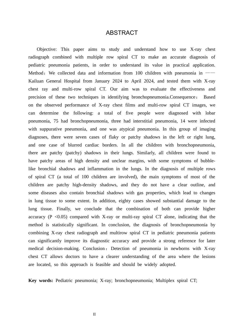 25年CH医学影像技术-CT与X线对于诊断支气管肺炎-约8107字符.docx_第2页