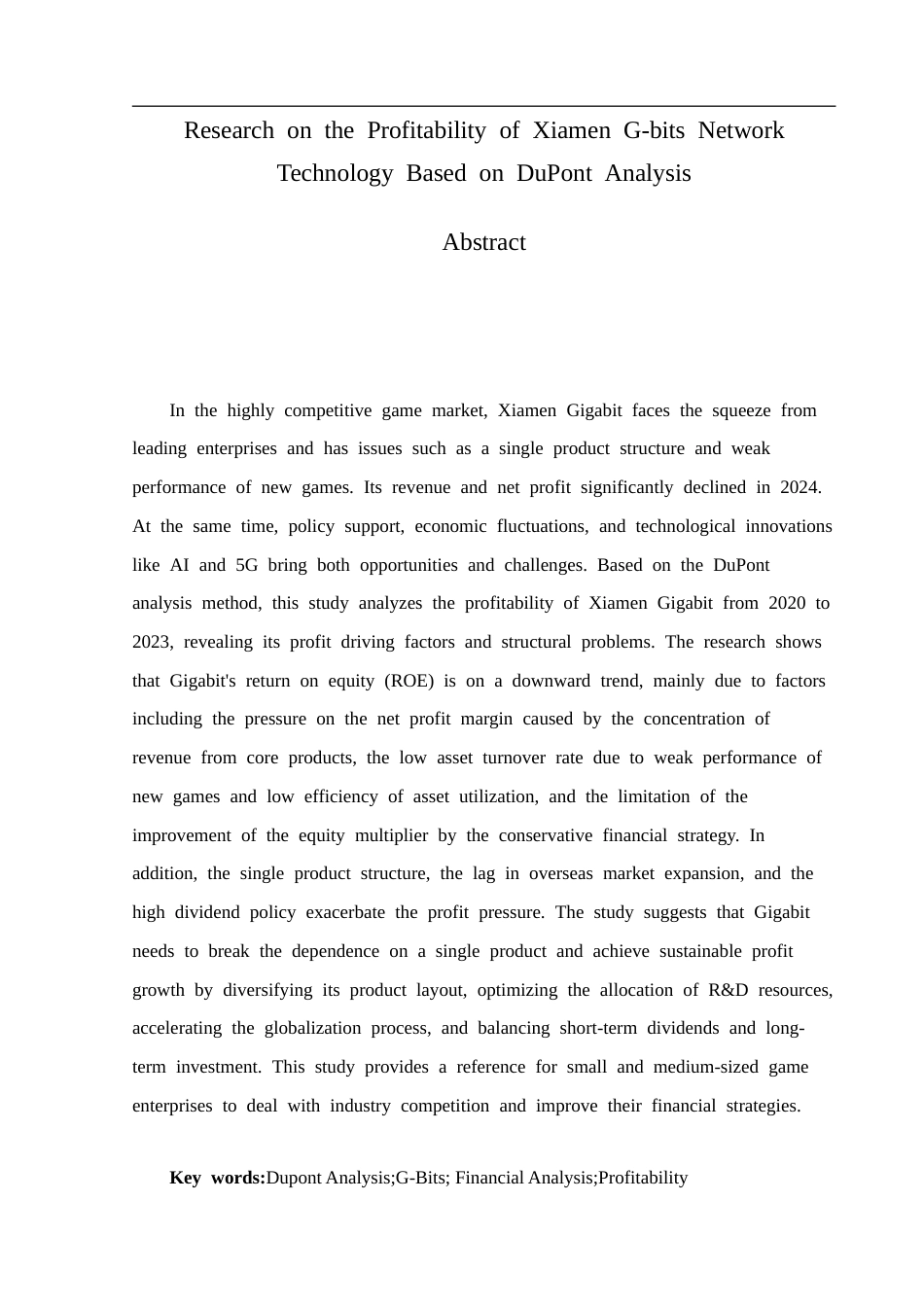 25年CH经济学_基于杜邦分析法的厦门吉比特盈利能力研究-约12953字符.doc_第2页