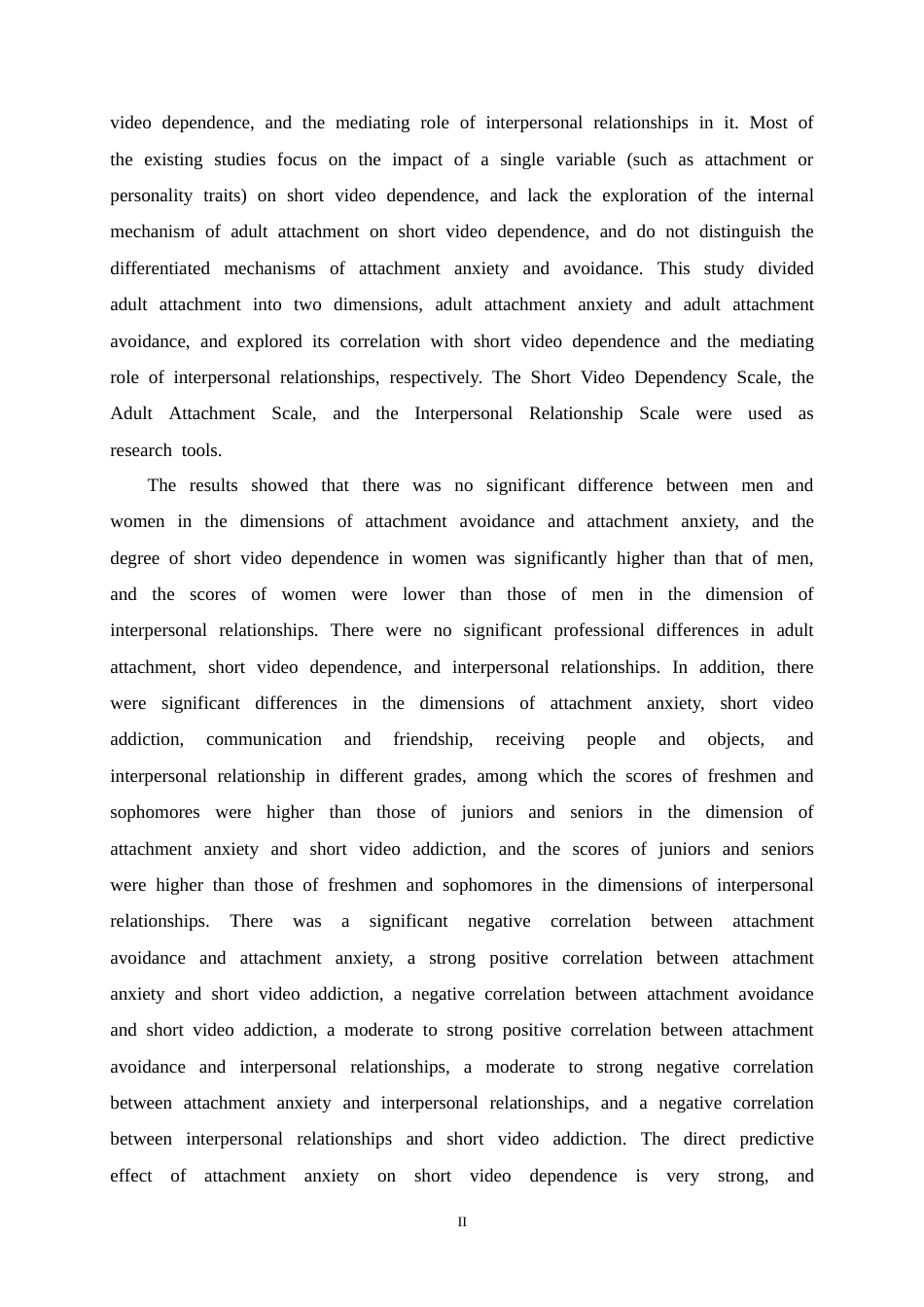 25年CH应用心理学-依恋与大学生短视频依赖：人际关系的中介作用-约15524字符终版.docx_第2页