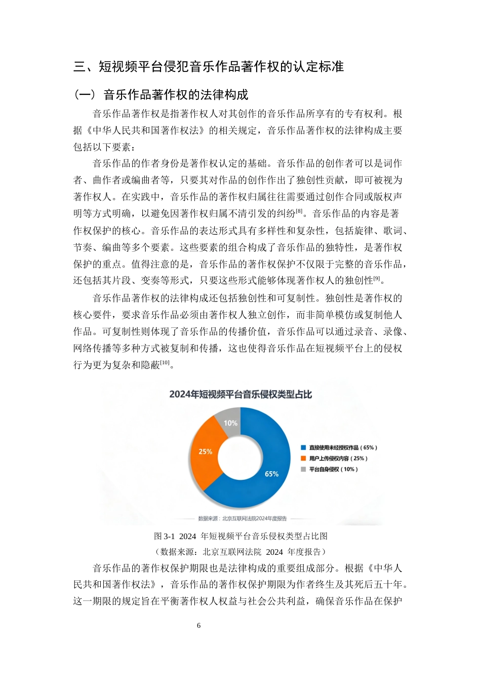 25年CH法学-短视频平台侵犯音乐作品著作权的认定与规制-约14904字符终稿.docx_第6页