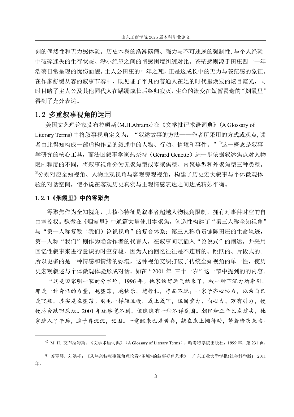 25年CH汉语言文学专业-《烟霞里》的叙事艺术与历史真实：个体写作的多维探索-约19235字符.pdf_第5页