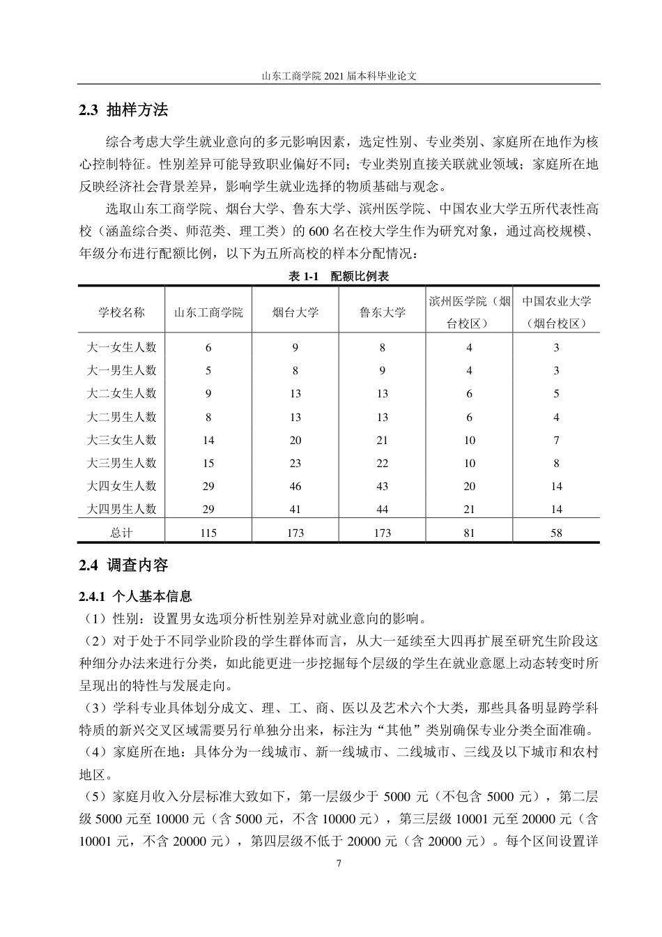 25年CH应用统计学专业-烟台市大学生就业意向及其影响因素调查分析-约22594字符.pdf_第10页