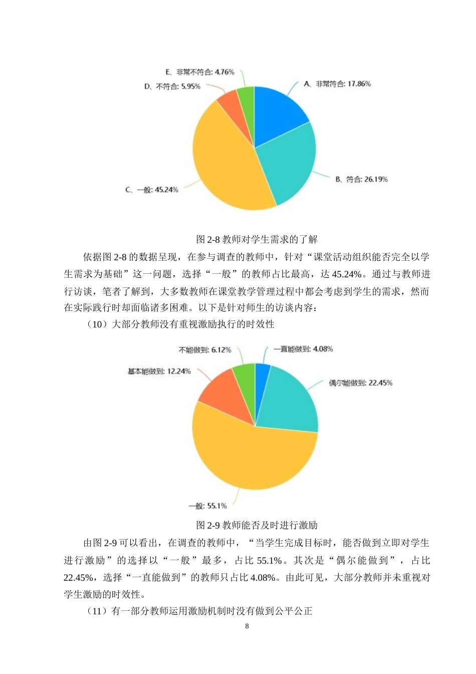25年CH小学教育-小学课堂教学管理中激励机制实施现状的调查研究-约9844字符终稿.docx_第10页
