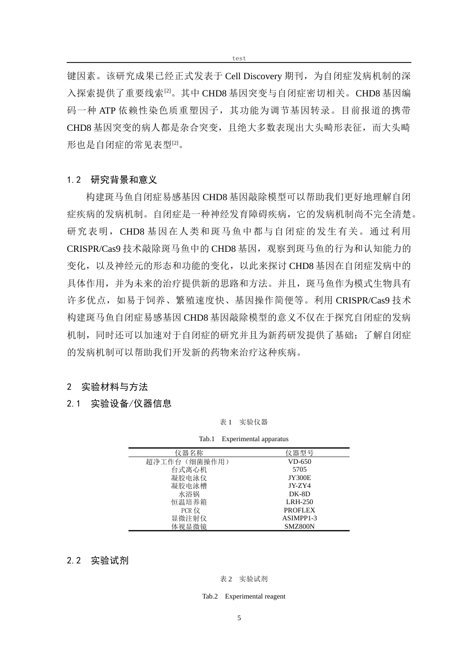 25年CH动物医学 利用CRISPR-cas9技术构建斑马鱼自闭症易感基因CHD8基因敲除模型-约14103字符终稿.docx_第5页