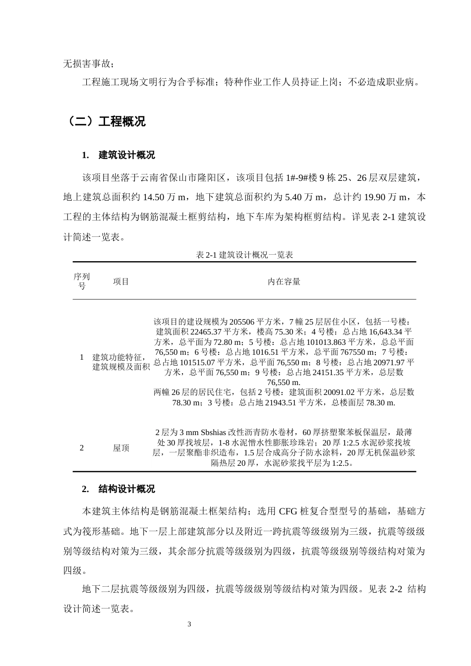 25年CH土木工程-保山市金谷小区#3住宅楼施工组织设计-约25548字符终稿.docx_第7页