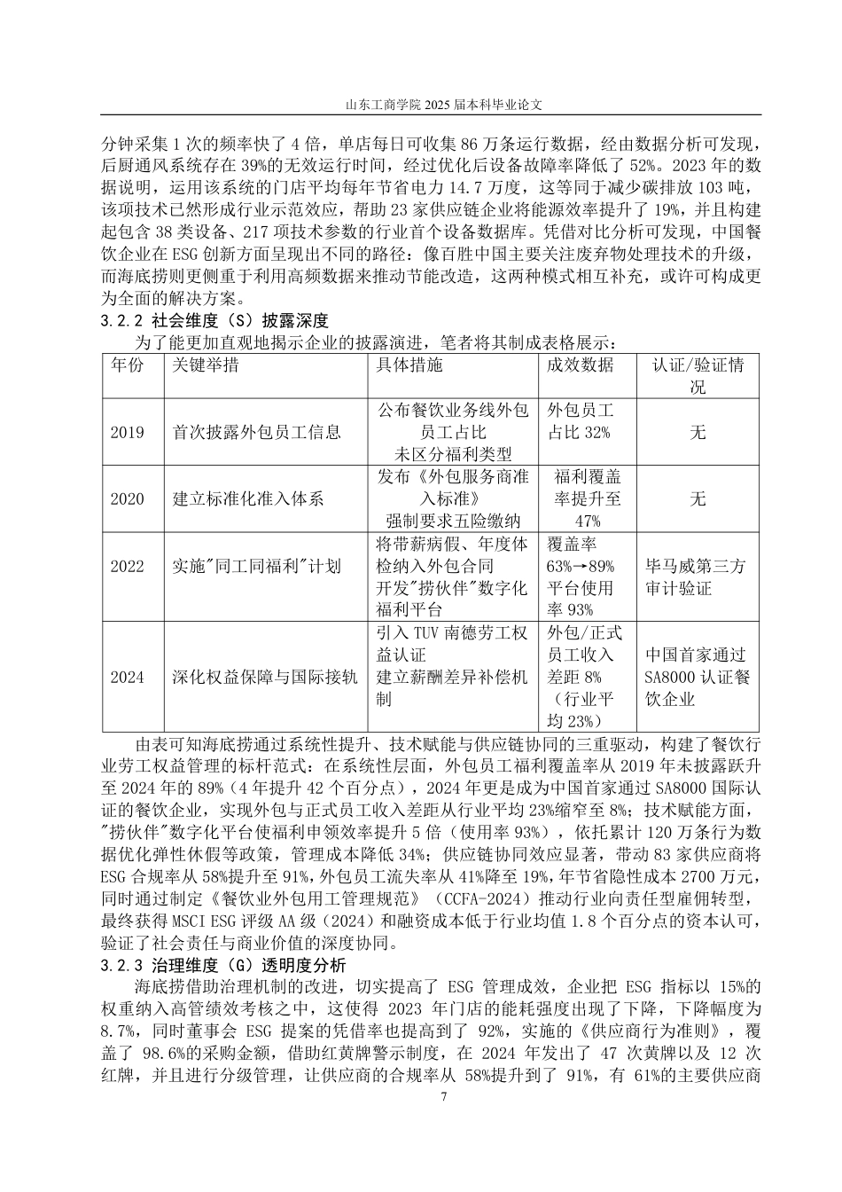 25年CH朝鲜语专业-企业ESG报告披露质量的现状分析与提升路径研究—以海底捞为例-约23959字符.pdf_第10页