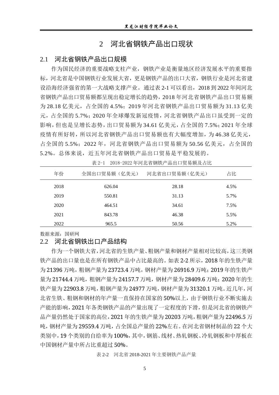 23年WP国际经济与贸易-河北省钢铁产品出口问题及对策分析-2019510978-张晗.doc_第9页