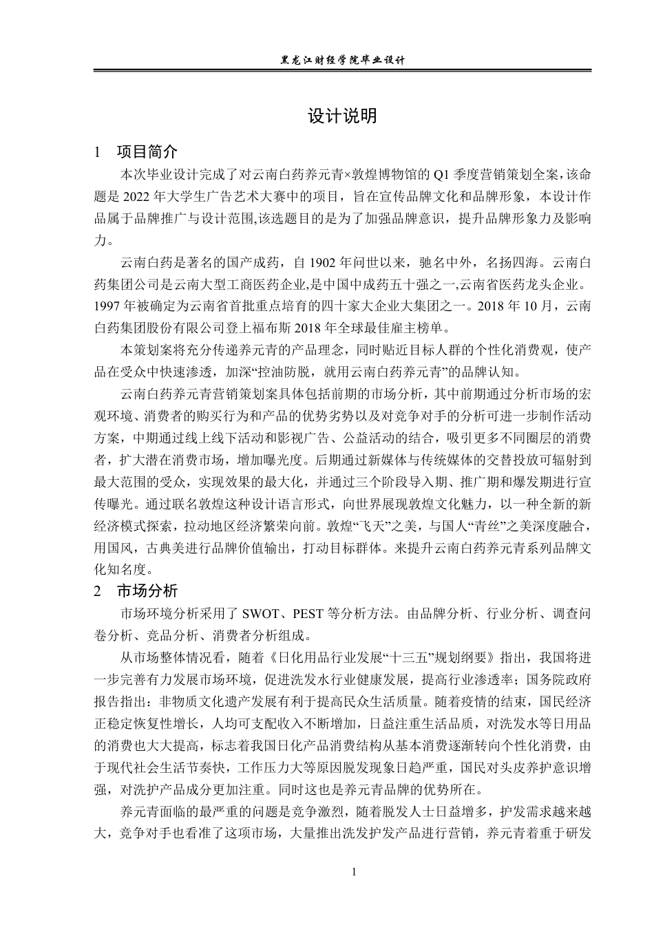 23年WP视觉传达设计-养青丝舞敦煌—云南白药养元青×敦煌博物馆 Q1季度营销策划全案-2019510071-张博.pdf_第2页