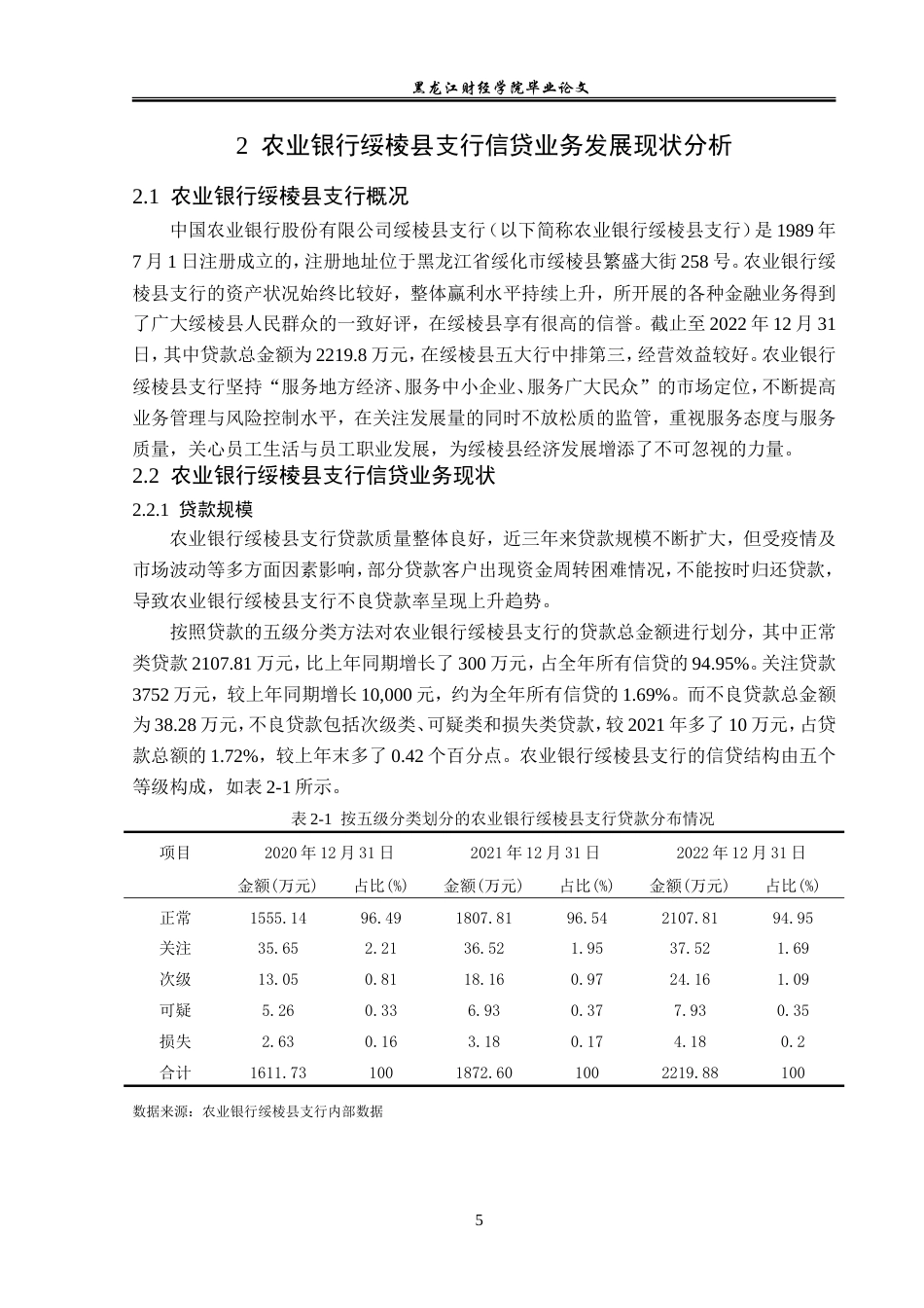 23年WP金融学-农业银行绥棱县支行信贷业务发展分析-2019511505-孟伟东.doc_第9页