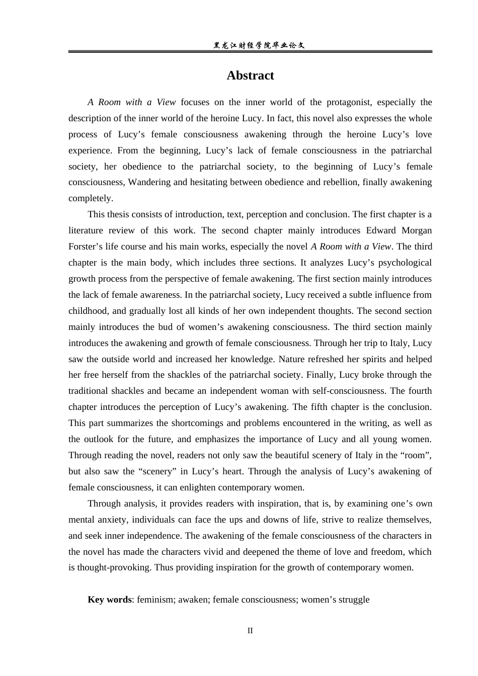 23年WP英语-Analysis on Awakening of Feminist Consciousness in A Room with a View-2019512068-侯佳怡.doc_第3页