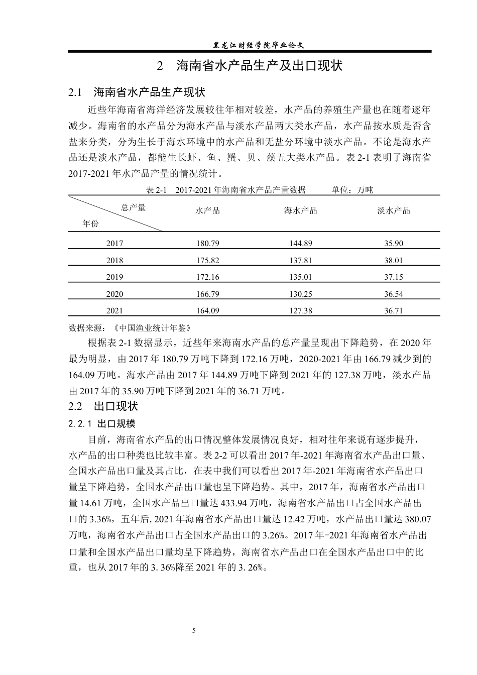 23年WP国际经济与贸易-海南水产品出口现状及对策分析-2019512123-苏思文.docx_第9页