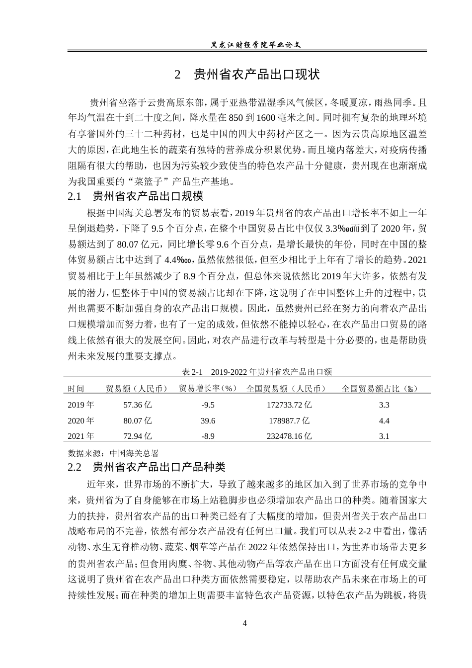 23年WP国际经济与贸易-贵州省农产品出口现状及问题分析-2019510836-夏文浩.doc_第8页