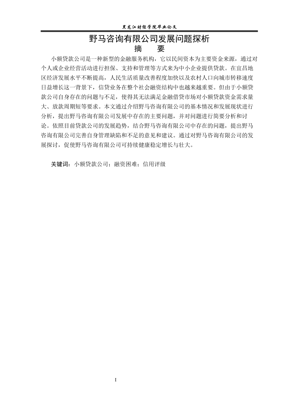 23年WP金融学-野马咨询有限公司发展问题探析-2019510934-熊强.docx_第2页