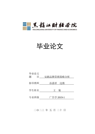 23年WP广告学-安踏品牌营销策略分析-2019513144-王菊.doc