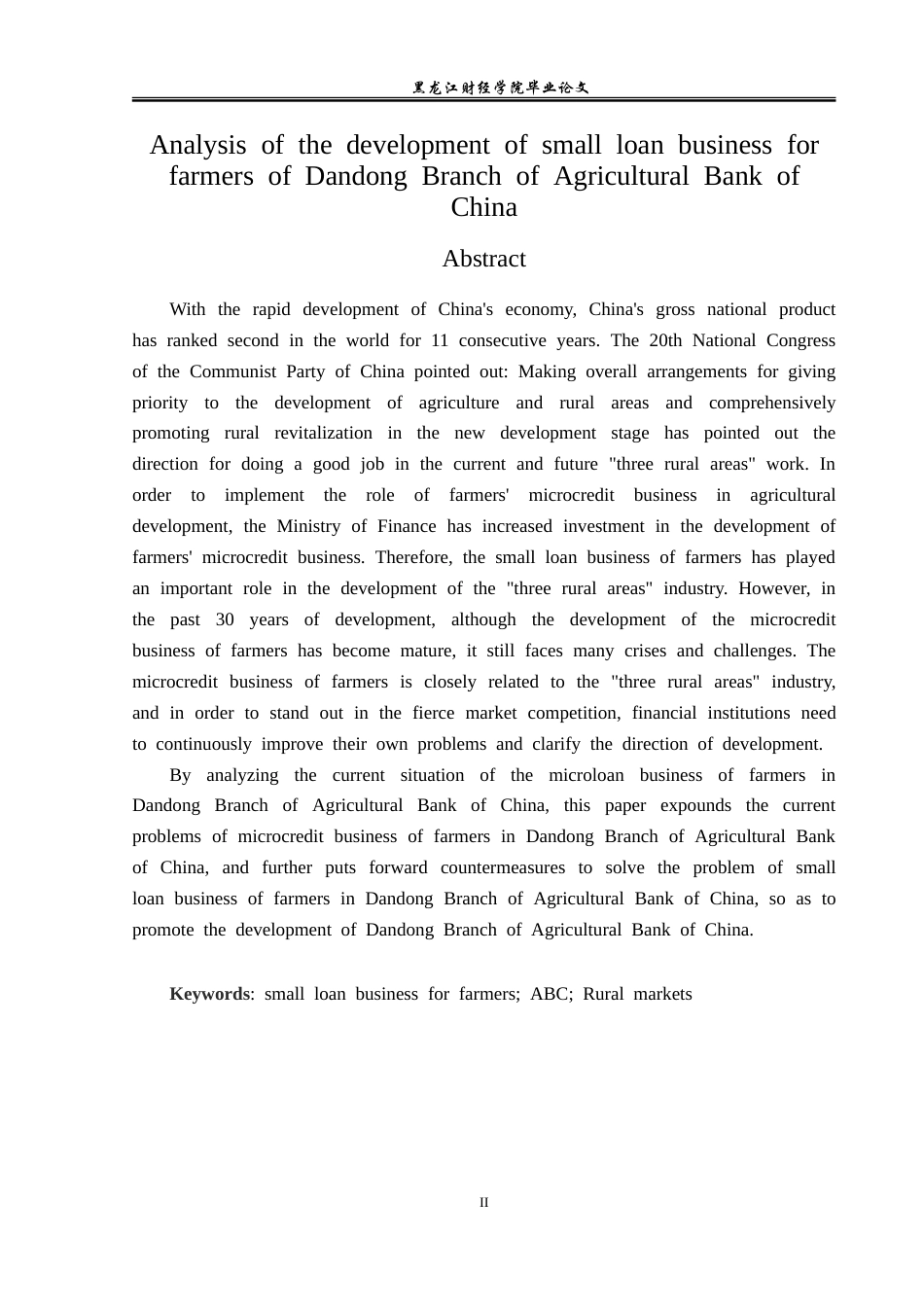 23年WP金融学-农业银行丹东分行农户小额贷款业务发展分析-2019512240-王道莹.doc_第3页