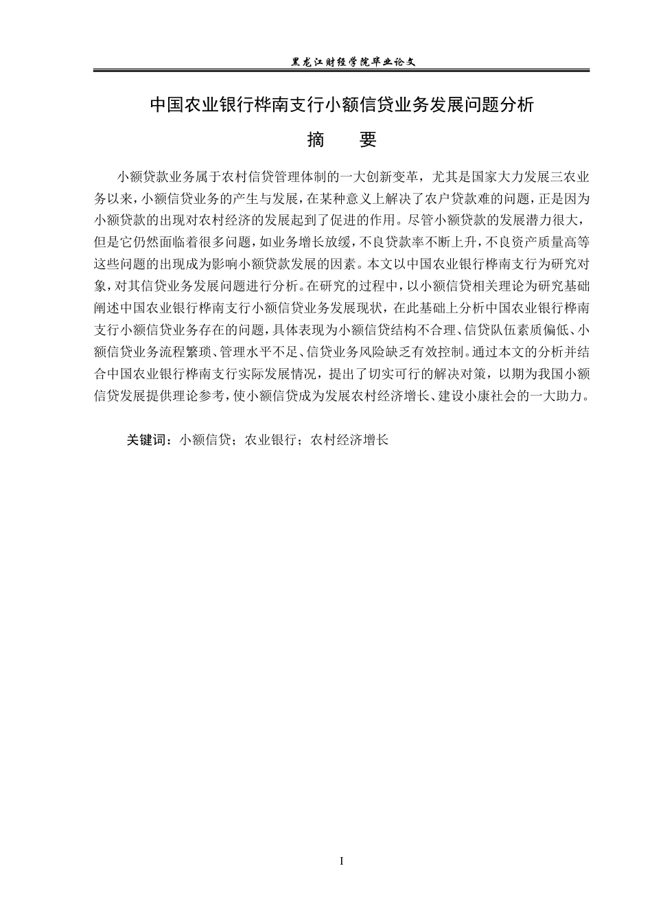 23年WP金融学-农业银行桦南县支行小额信贷业务发展问题分析-2019511858-谢宏超.doc_第2页