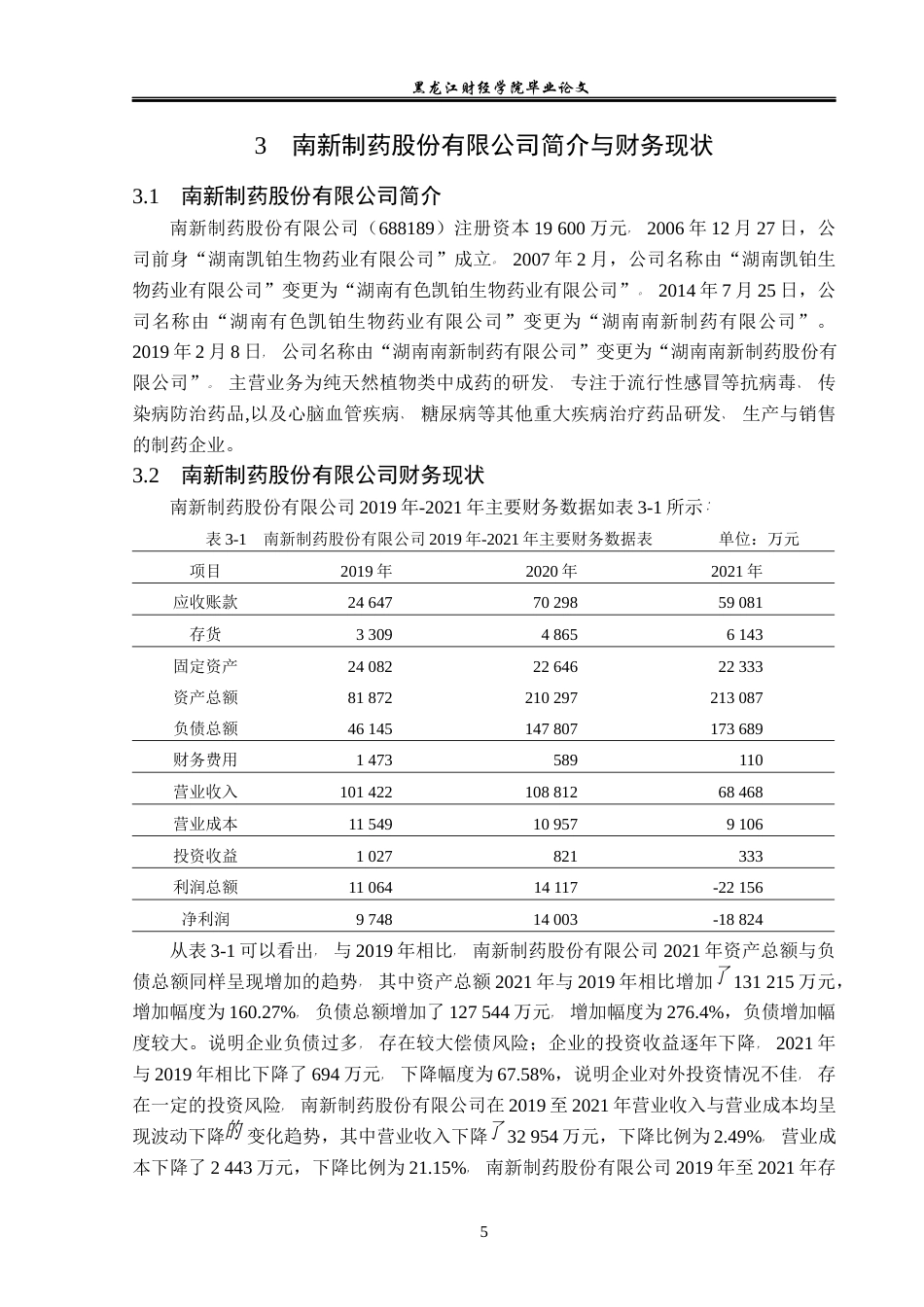 23年WP会计学-南新制药股份有限公司财务风险分析及防范-2019512755-王睿.docx_第10页