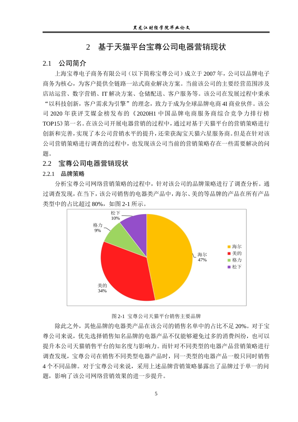 23年WP电子商务-基于天猫平台宝尊公司电器营销策略分析-2019513032-张宇.doc_第10页