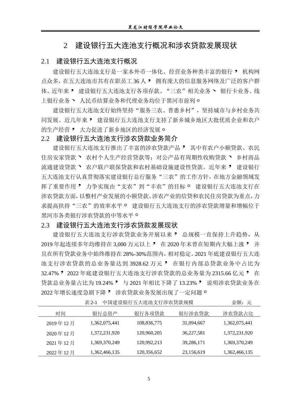 23年WP金融学-建设银行五大连池支行涉农贷款业务问题及对策研究-2019511807-李佳欣.doc_第9页