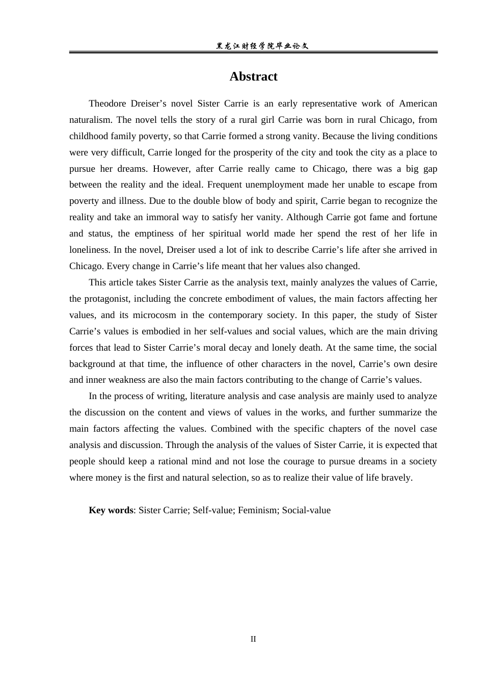 23年WP英语-The Analysis on Female Values in Sister Carrie under the Feminism View-2019510443-邵云凤.doc_第3页