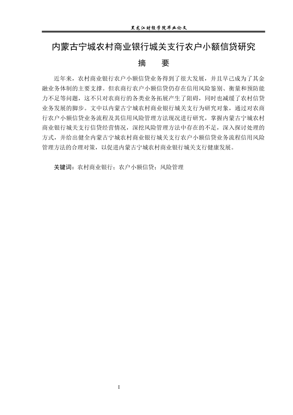 23年WP金融学-内蒙古宁城农村商业银行城关支行农户小额信贷研究-2019510388-迟玮.docx_第2页