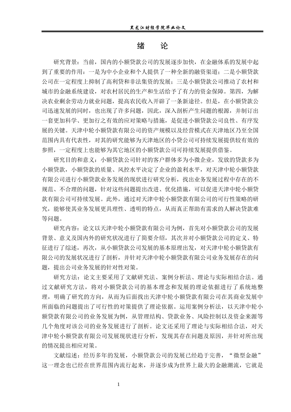 23年WP金融学-天津中轮小额贷款有限公司业务发展问题探析-2019510703-高浩航.docx_第5页