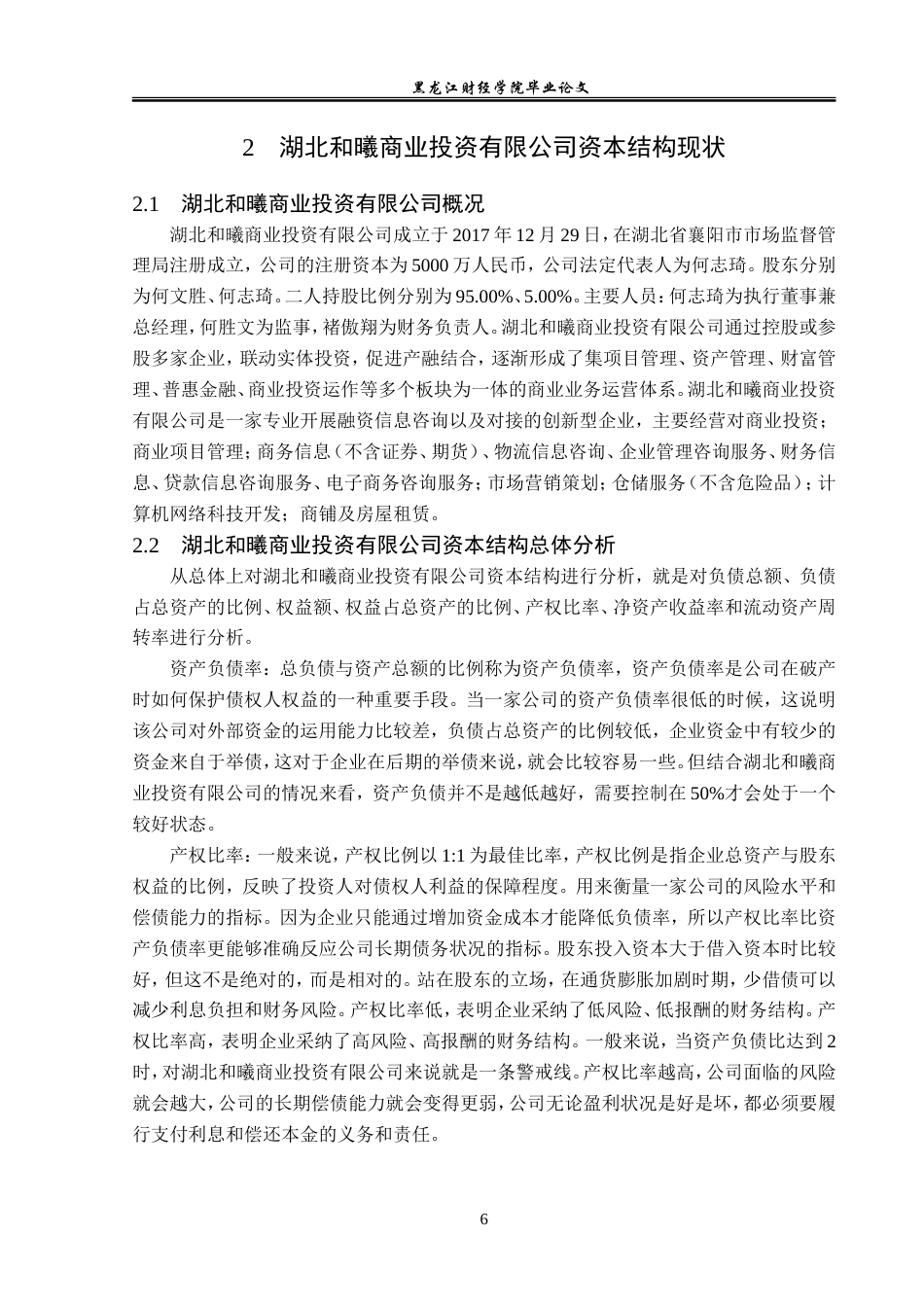 23年WP金融学-湖北和曦商业投资有限公司资本结构问题研究-2019510928-吴洪瑞.doc_第10页