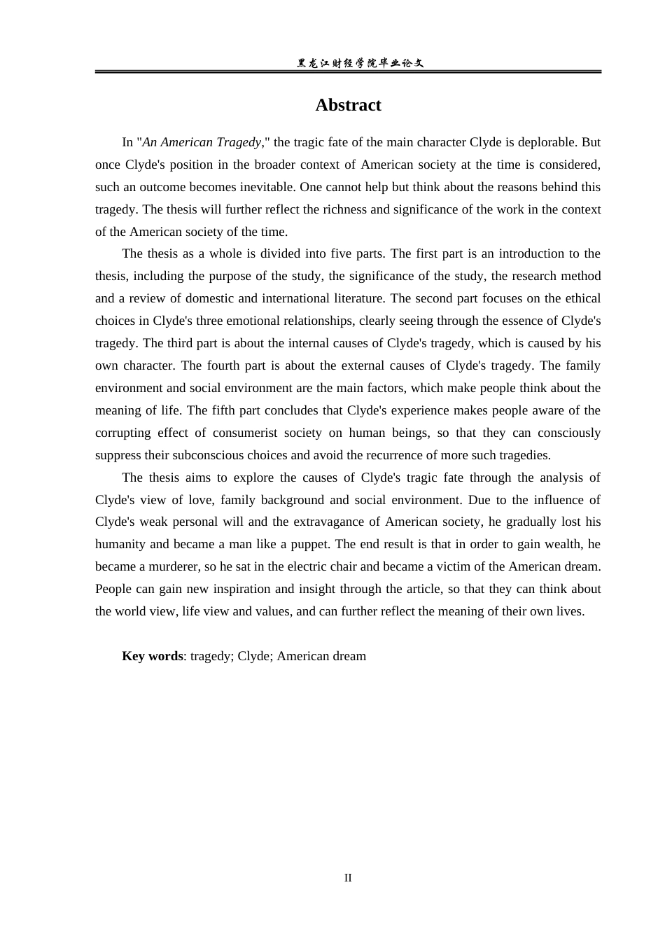 23年WP英语-An Analysis of Clyde's Tragedy in An American Tragedy-2019512661-贾晨.doc_第3页