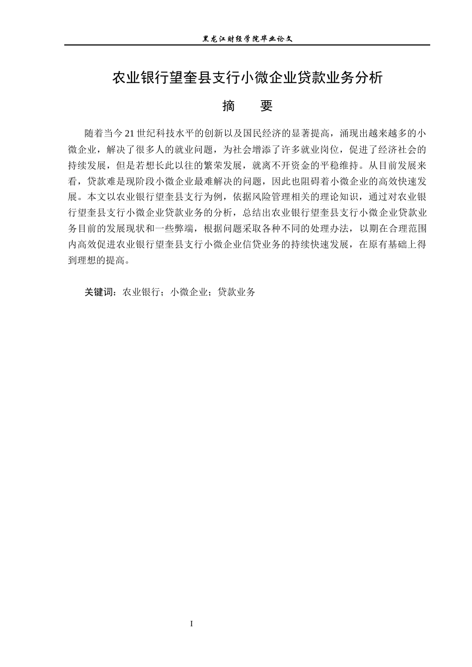 23年WP金融学-农业银行望奎县支行小微企业贷款业务分析-2019511994-李新悦.docx_第2页