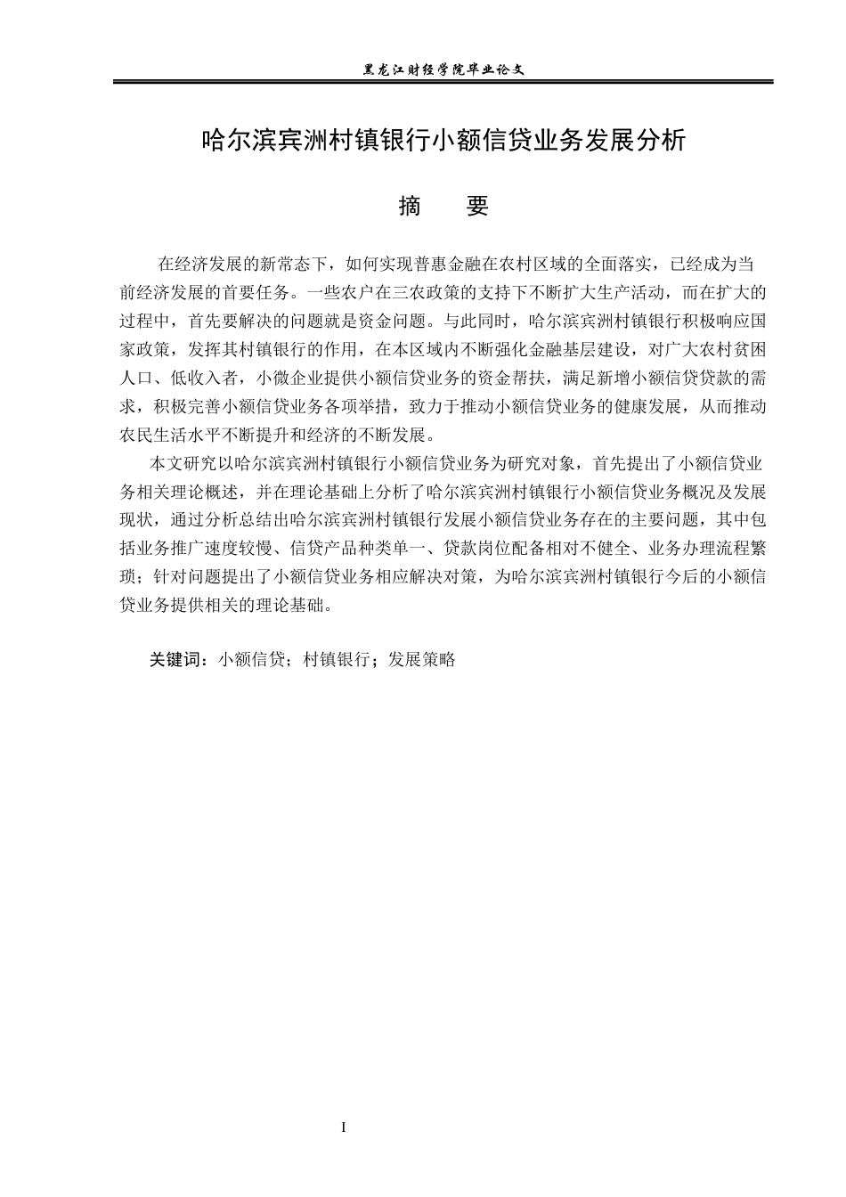 23年WP金融学-哈尔滨宾洲村镇银行小额信贷业务发展分析-2019512410-宫佳傲.docx_第2页