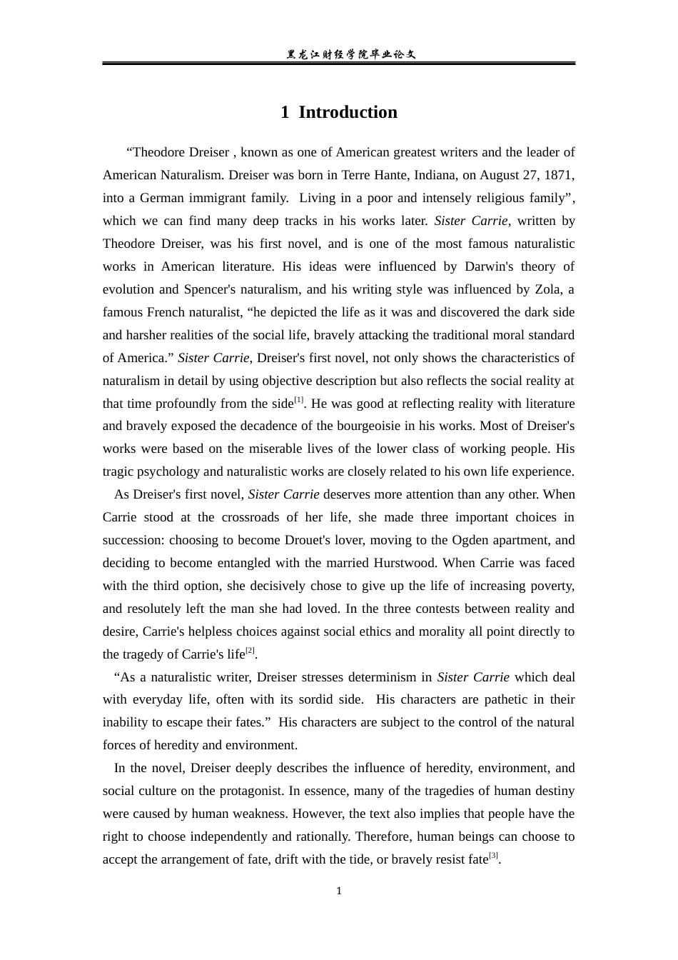 23年WP英语-An Analysis of Female Tragedy in Sister Carrie under Dreiser's Naturalism-2019512212-高彤.docx_第6页