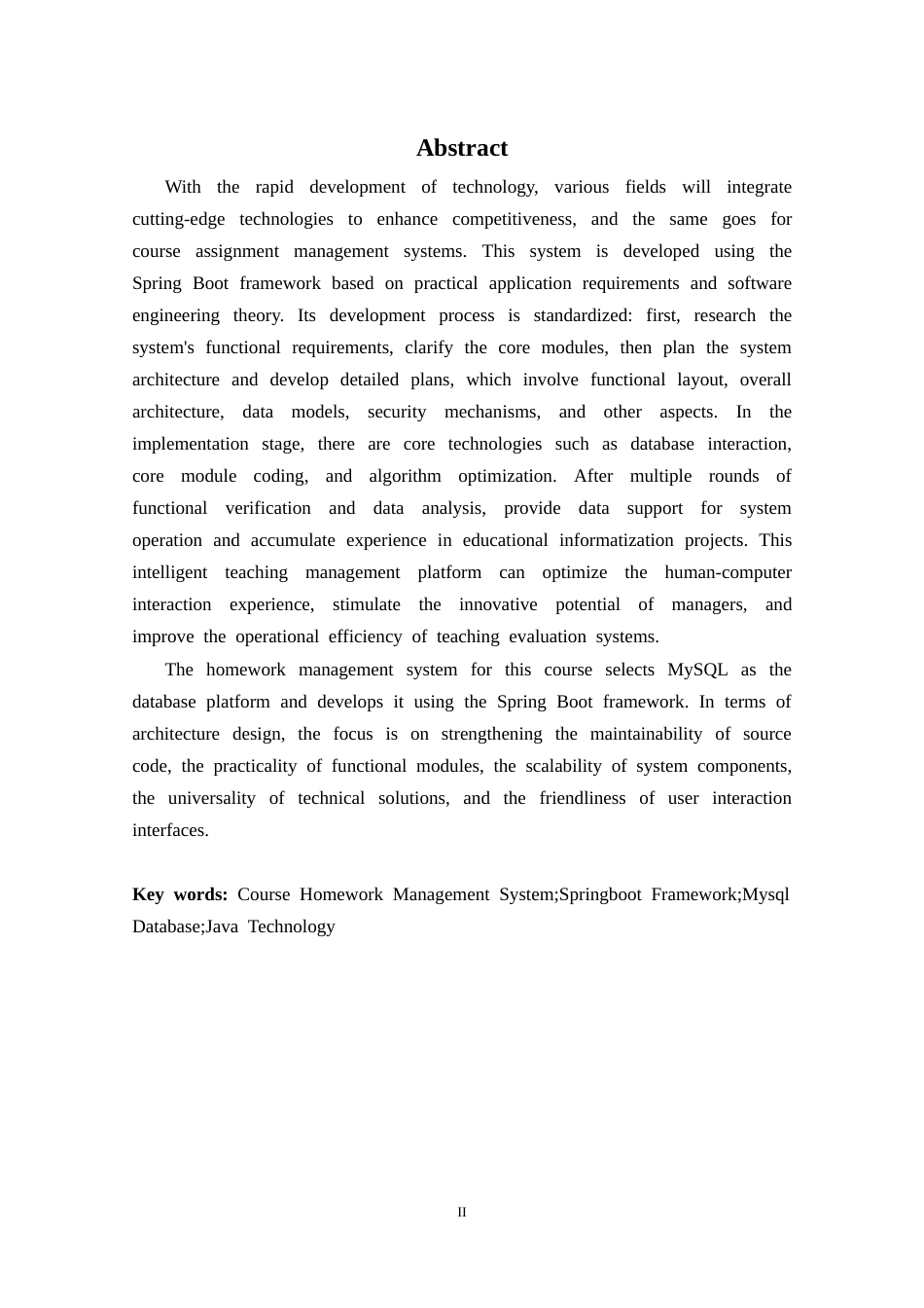 26年 基于SpringBoot的课程作业管理系统设计与实现终稿-约31079字符.docx_第3页