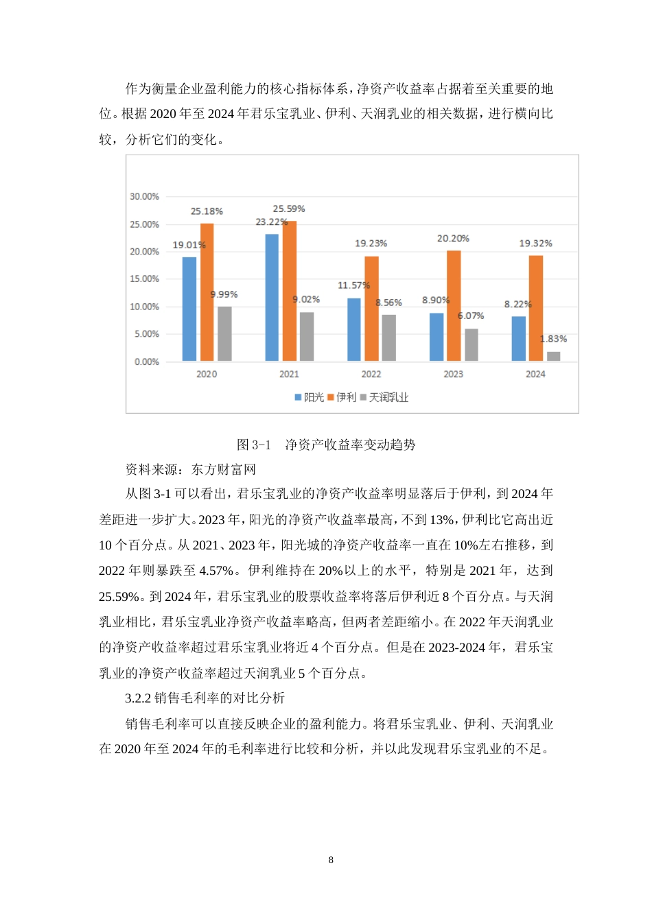 26年 君乐宝乳业盈利能力存在的问关键词：君乐宝乳业；盈利能力；杜邦分析法-约11062字符-约11062字符.doc_第9页