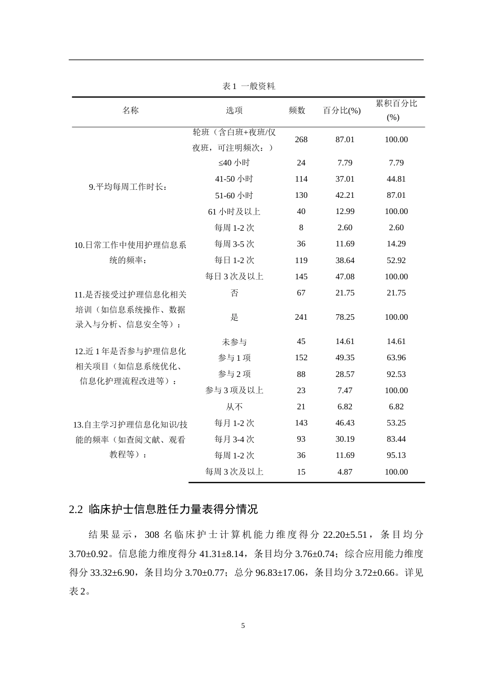26年护理学 临床护士信息胜任力现状调查终-约18922字符.doc_第10页