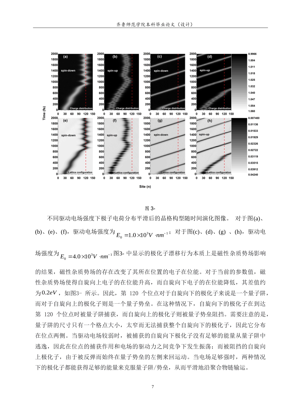 26年WH物理学 磁性杂质对有机共轭聚合物中自旋相关极化子漂移动力学的影响研究6.07-AI38.25-约10455字符.doc_第10页