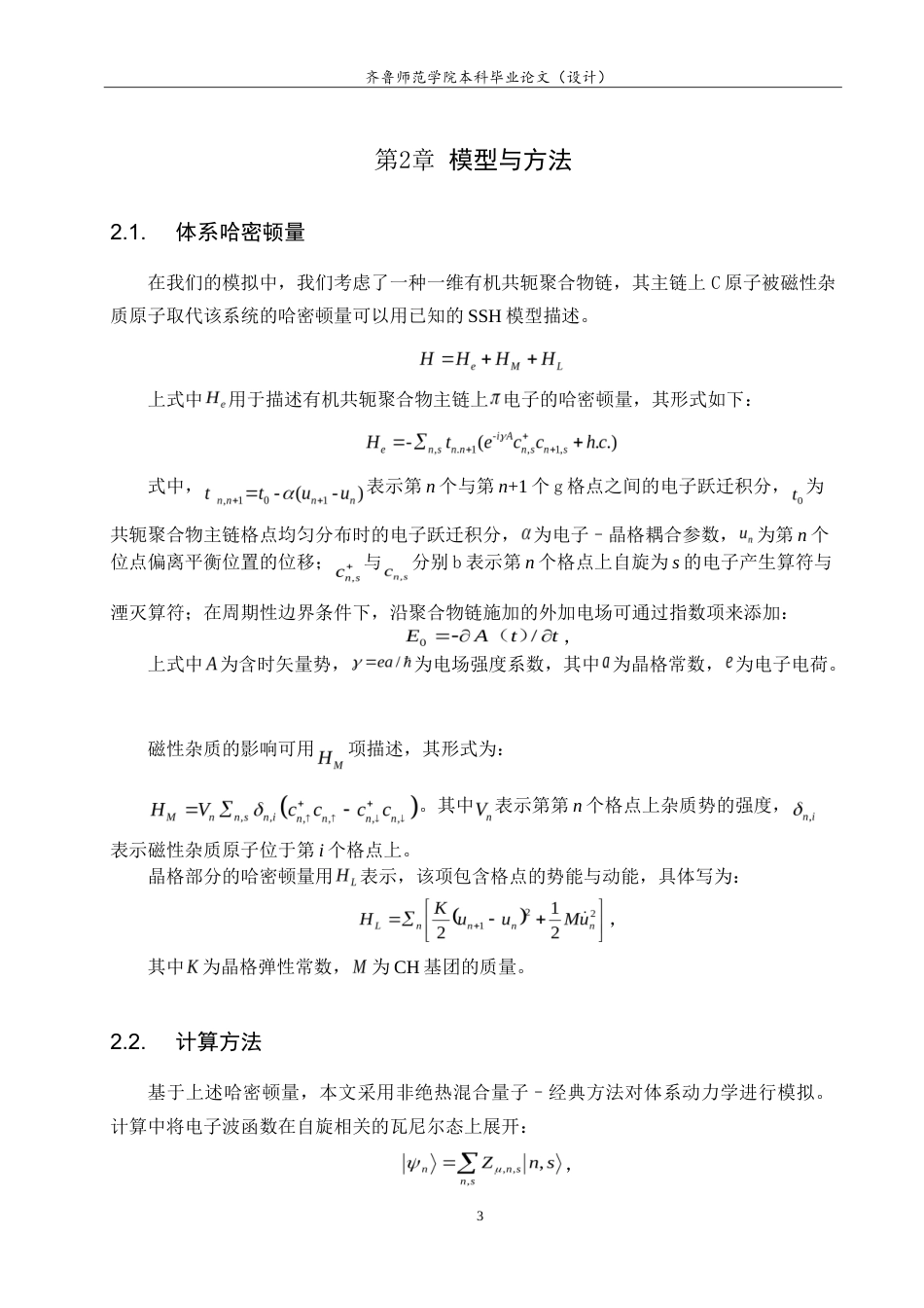 26年WH物理学 磁性杂质对有机共轭聚合物中自旋相关极化子漂移动力学的影响研究6.07-AI38.25-约10455字符.doc_第6页