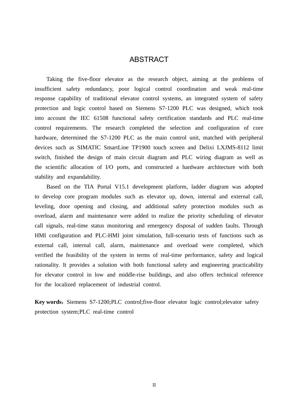 26年WH电气自动化 基于-PLC-的五层电梯安全保护与逻辑控制-体化设计(20949字).docx_第2页
