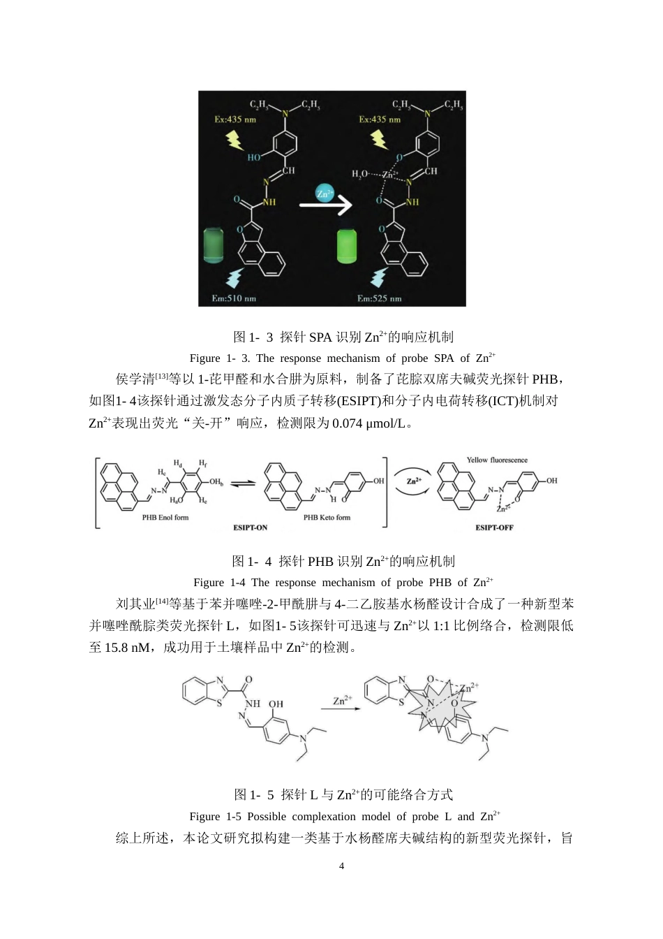 26年WH化学工程与工艺本科 基于取代水杨醛席夫碱的锌(Ⅱ)荧光探针的设计合成及性质研究21.13-AI17.39-约9959字符(7777字).docx_第6页