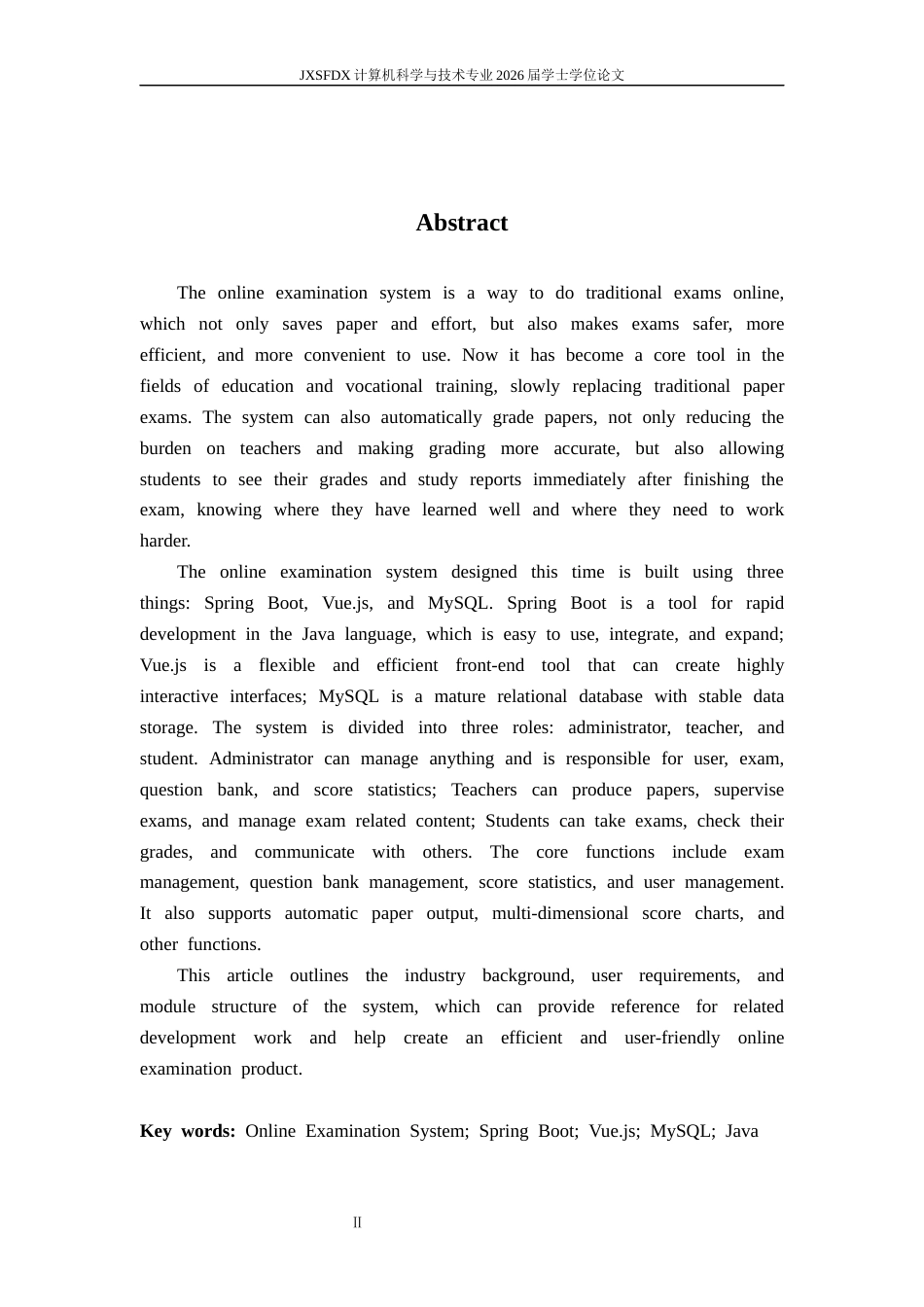 26年WH计算机科学与技术 基于Java的在线考试系统的设计与实现13.98-AI7.96-约22645字符.docx_第2页