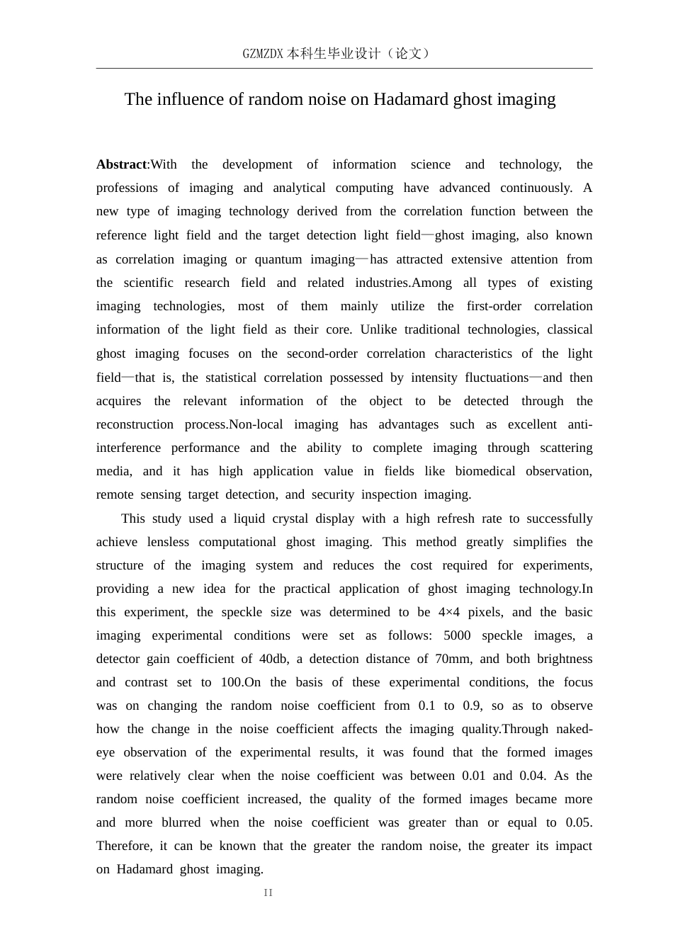26年WH电子信息科学与技术 随机噪声对Hadamard鬼成像的影响10.51-AI10.49-约20527字符(18521字).docx_第4页