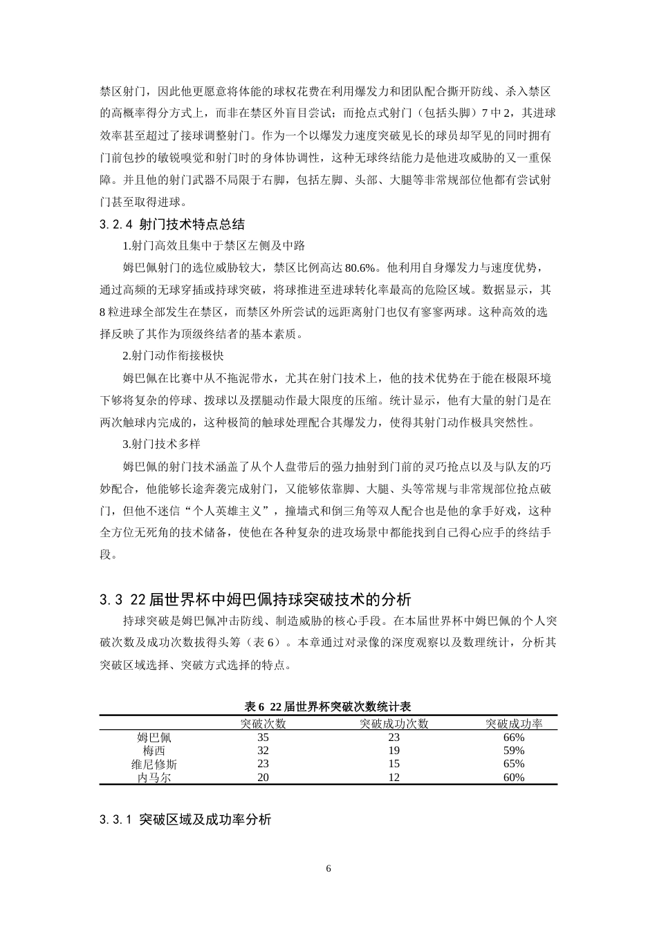 26年WH运动训练 2022年卡塔尔世界杯法国球员姆巴佩进攻技术分析9.0-AI22.99-约12724字符.docx_第10页